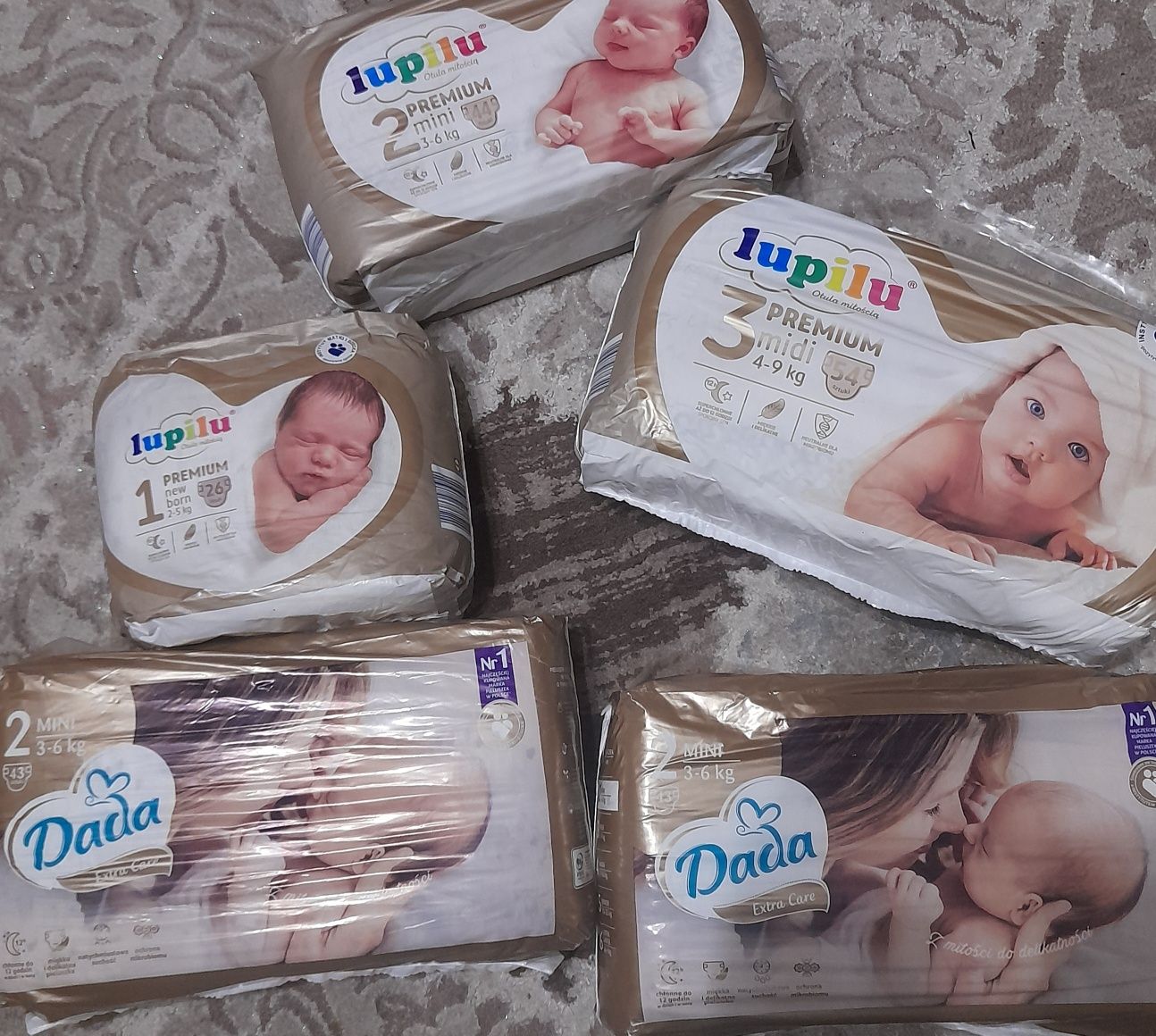 Памперси Pampers, Lupilu, Dada, Babydream, Baby charm