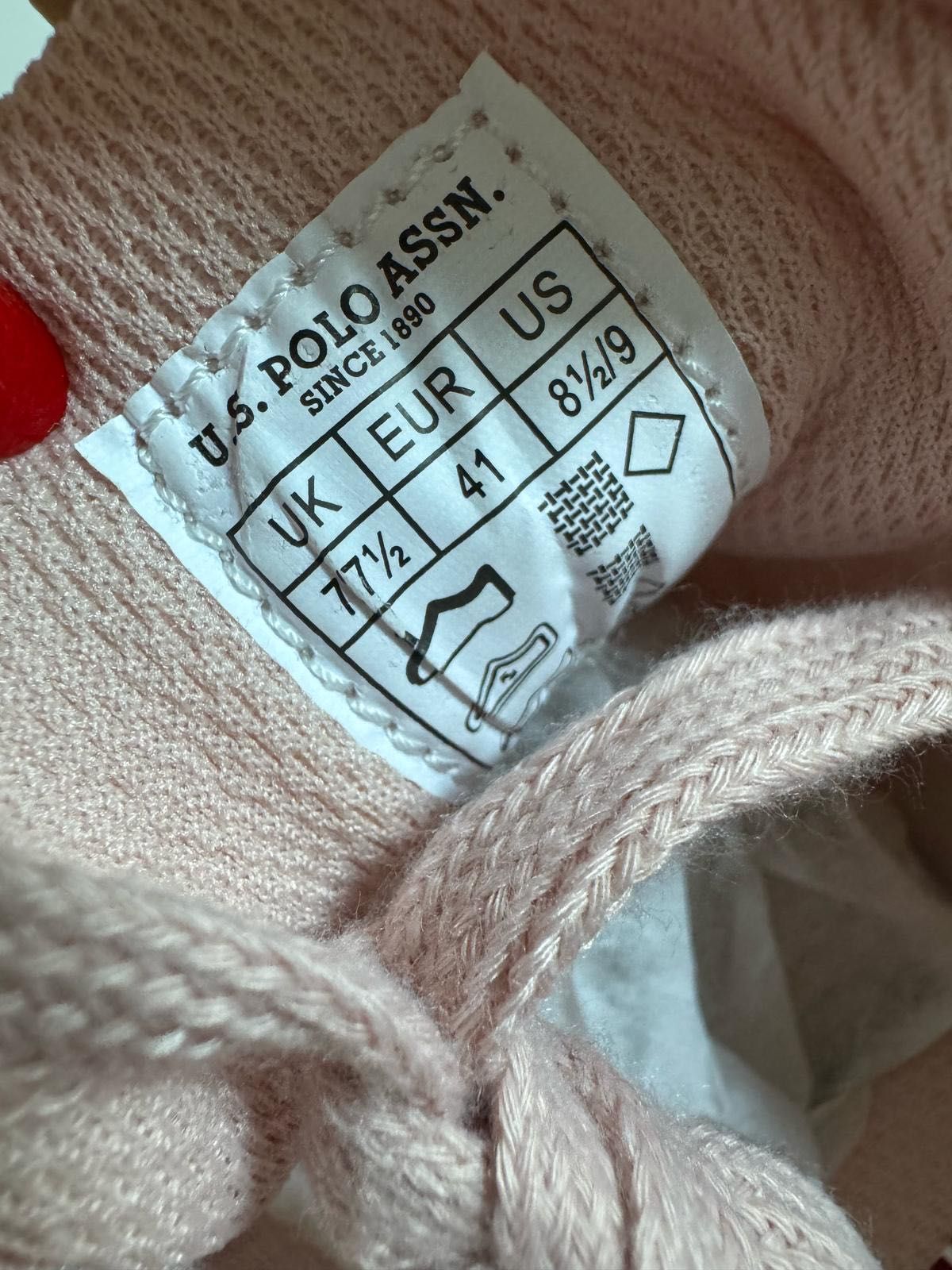 Nowe sneakersy damskie U.S POLO ASSN. pudrowe różowe 41