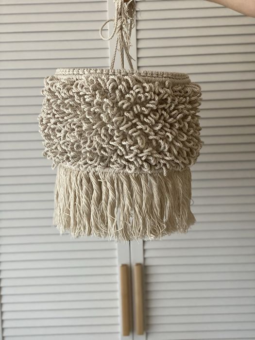 Люстра абажур торшер в стилі бохо, ручна робота, макраме.