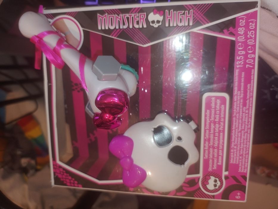 Monster high tatto roller straszne tatuaże