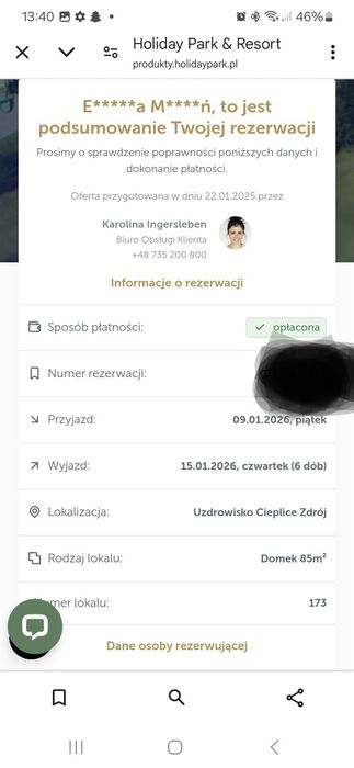 Odsprzedam 12dób Cieplice