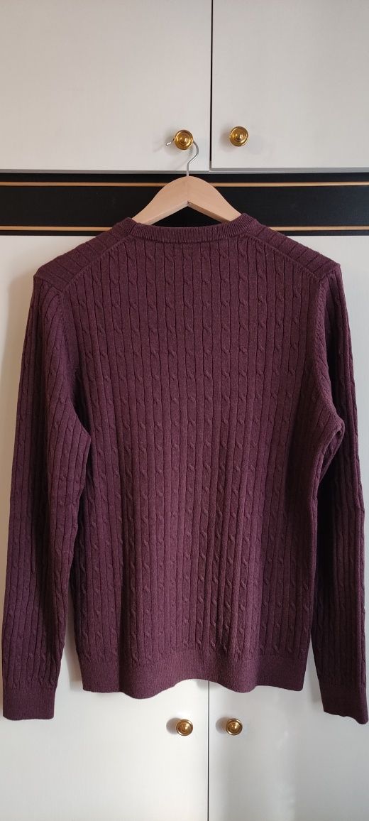 Продам чоловічий светр бордового кольору Massimo Dutti