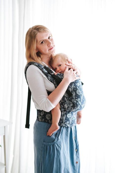 Nosidełko regulowane KAVKA MultiAge PLUS – Ink Dandelions Bamboo