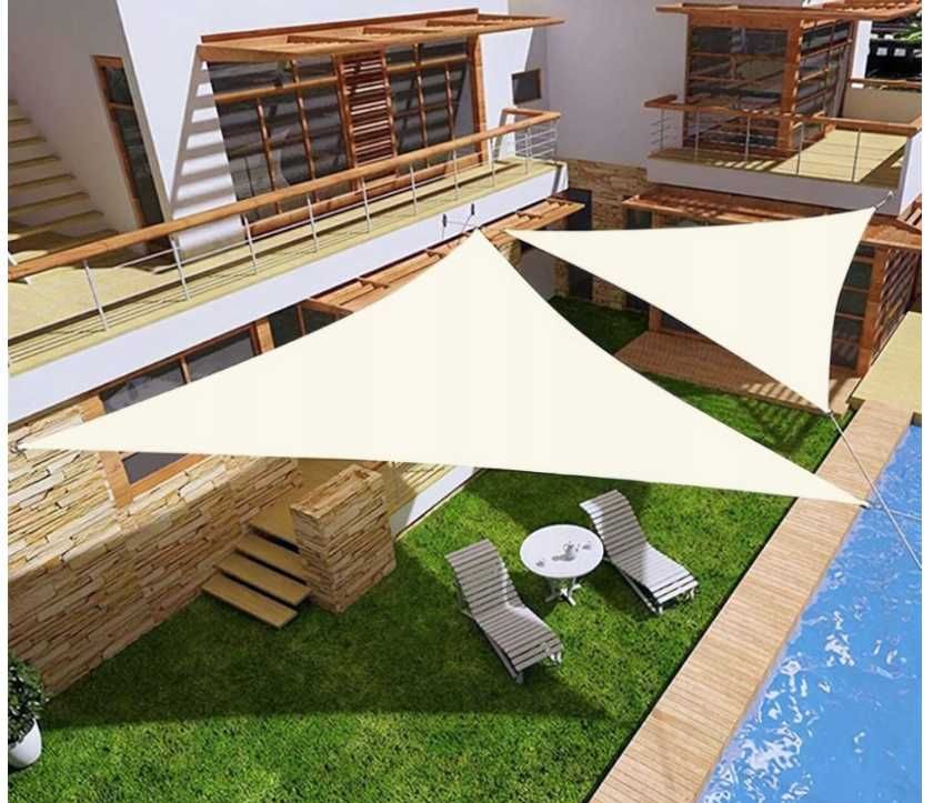 Żagiel Przeciwsłoneczny wodoodporny 3x3x3 beż