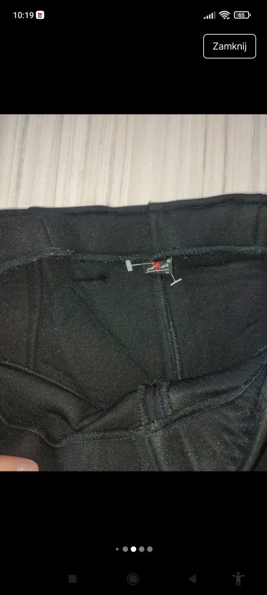 piankowe spodnie narciarskie, getry śnieżne rozm. M