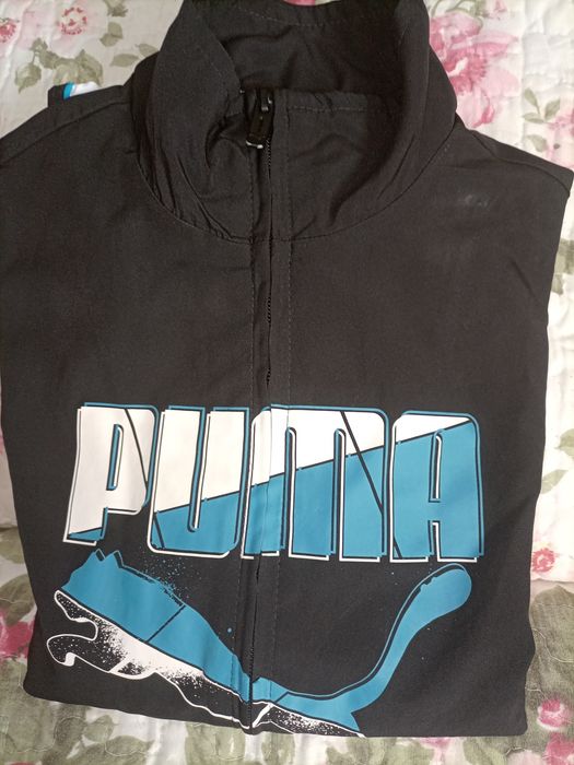 Casaco Puma preto e branco