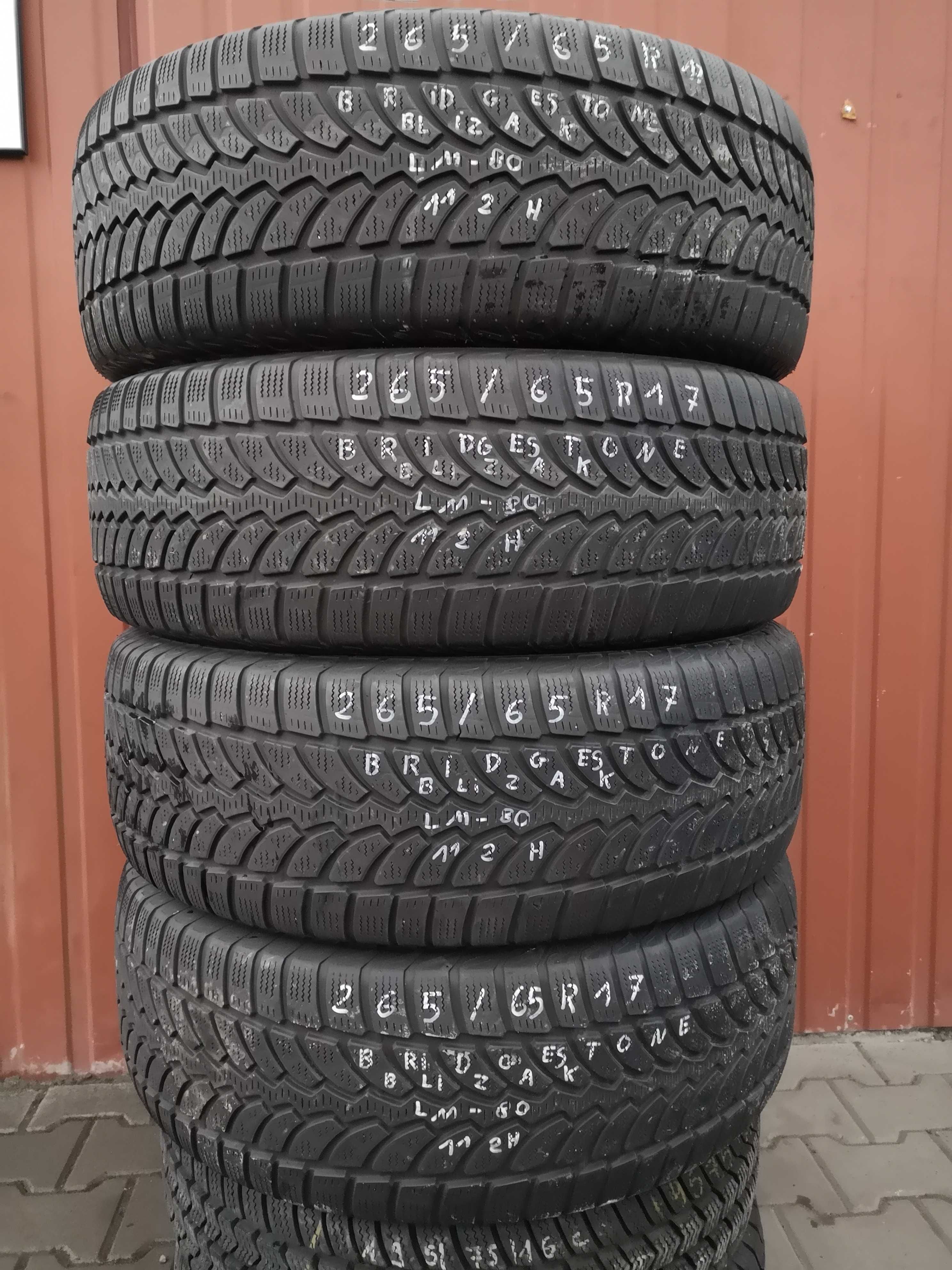 265/65 R17 112H - Bridgestone Blizzak LM-80 (4 sztuki)