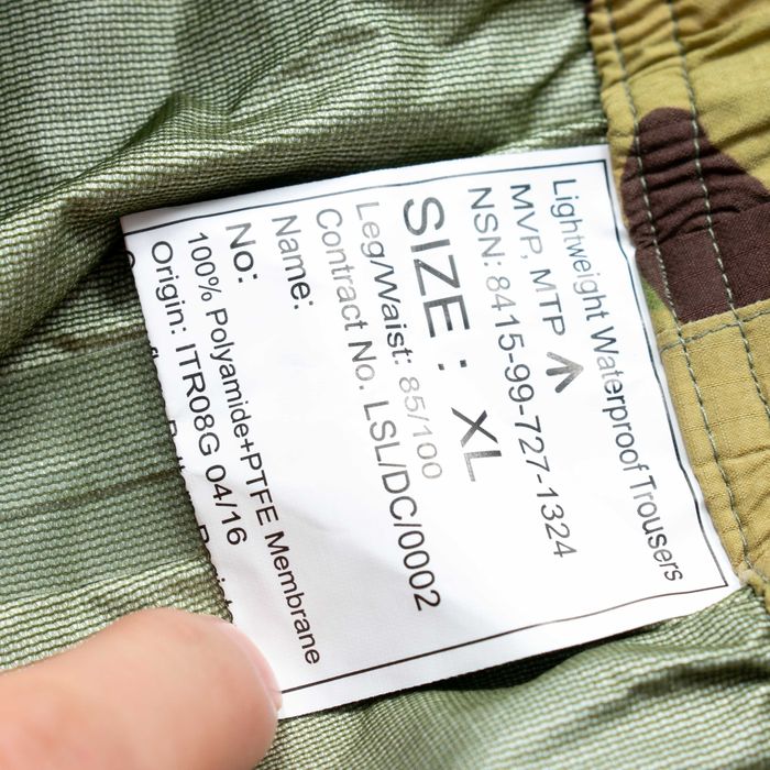 Lightweight waterproof trousers spodnie  Brytyjskiej Armii XL