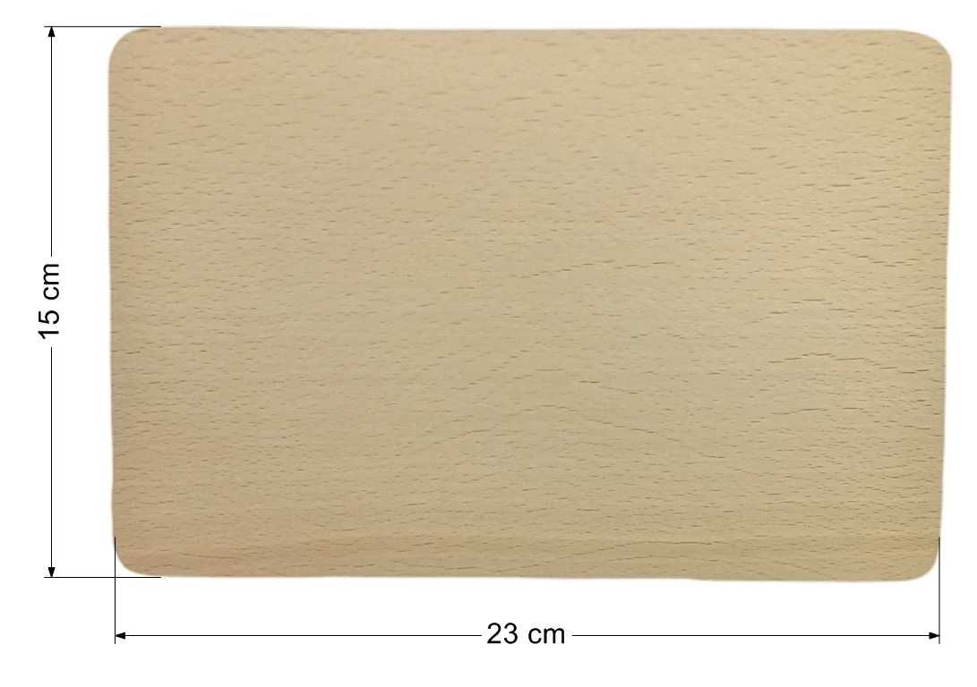 Deska kuchenna drewniana taca 23X15 cm