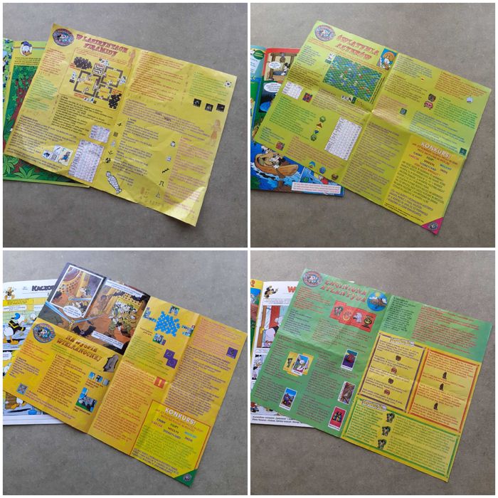 Kaczor Donald zestaw komiksy dodatek dodatki gry Przygoda podróże 1997