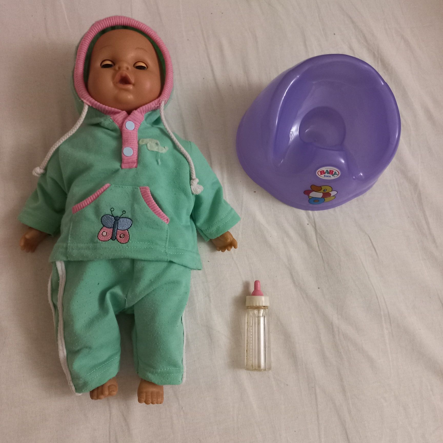 Кукла 40см лялька со звуками с горшком BABY BORN и бутылочкой