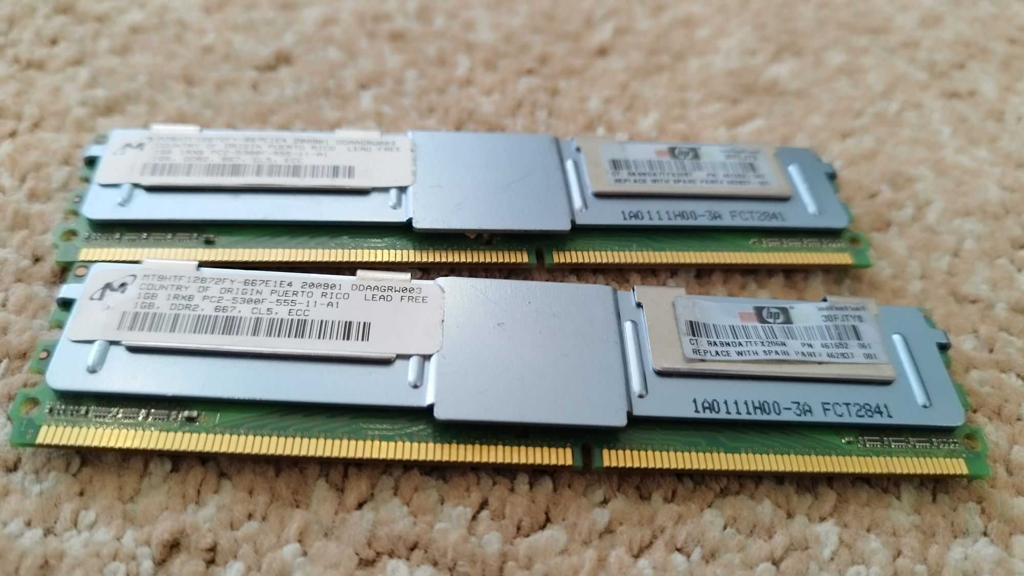 Pamięć ram serwerowa DDR2  2x 1GB