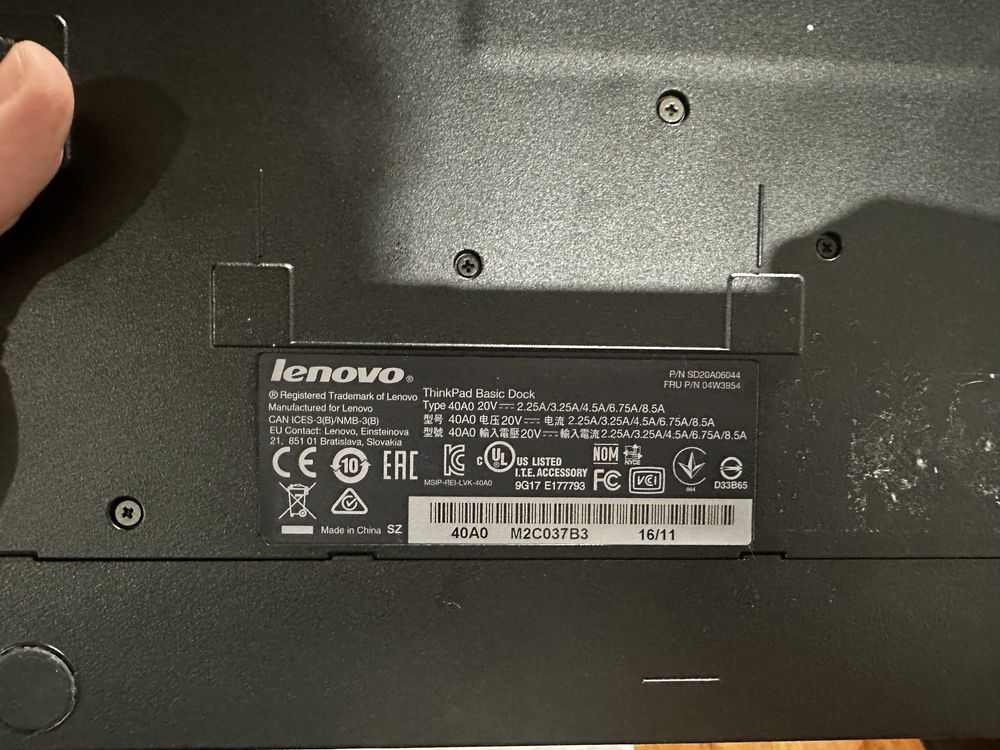 Base Dock Station Lenovo Thinkpad T460s