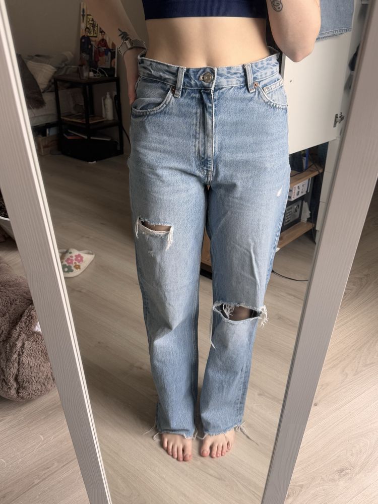Джинси рвані zara