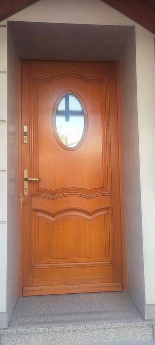 Drzwi drewniane (skrzydło) z demontażu