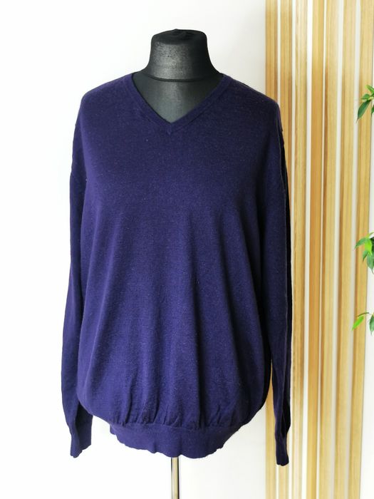 Sweter wełniany merino Dressmann rozmiar XXL