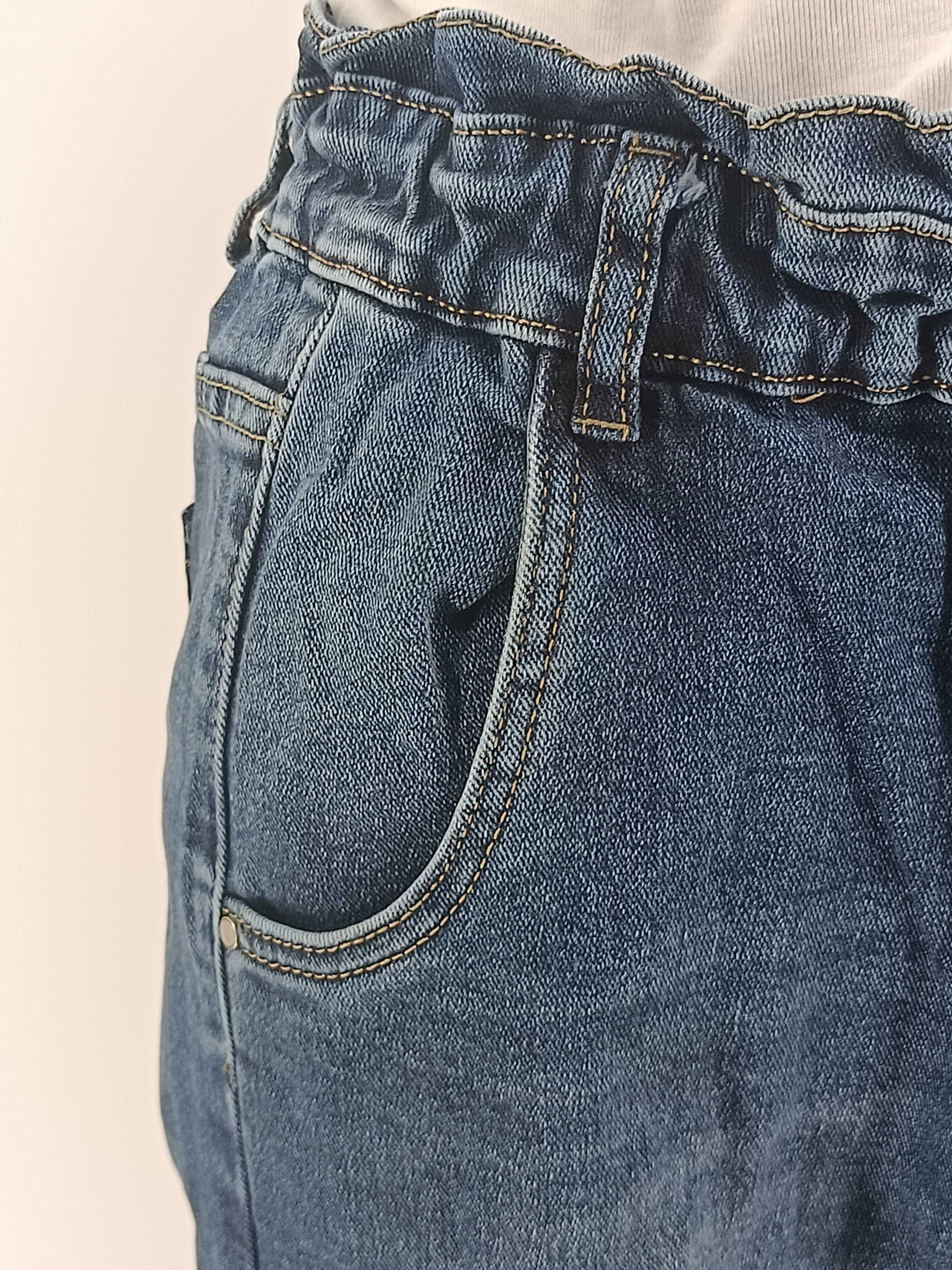 Spodnie Slouchy Jeans Blue damskie jeansy L 40