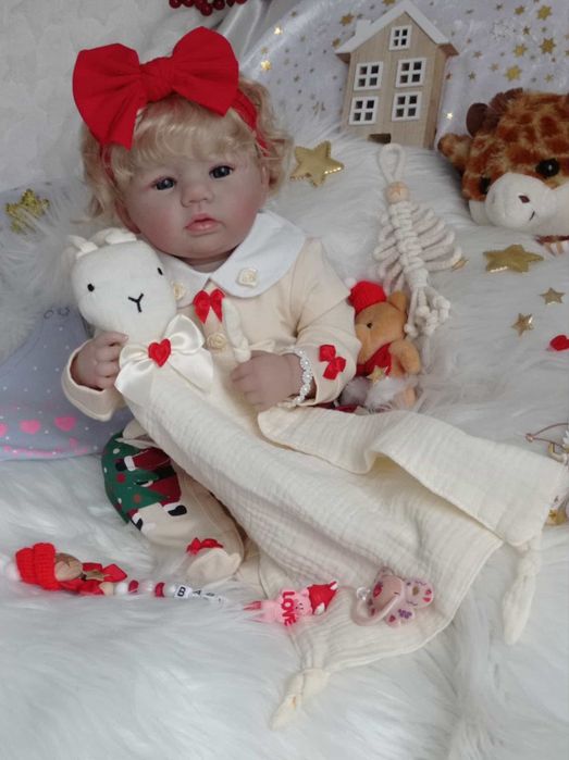 Lalka w typie reborn z wyprawką prezent lala cała winylowa