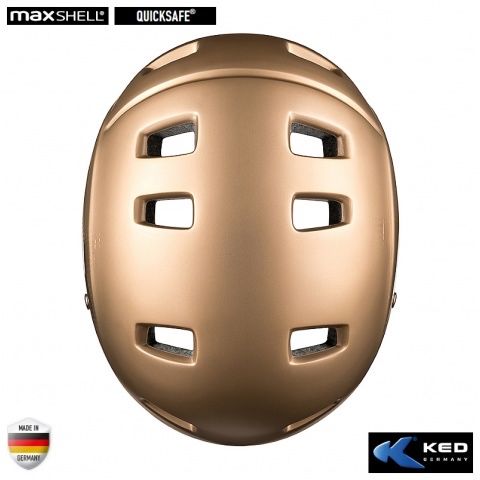 Kask rowerowy KED RISCO Złoty City "L" (57-62cm)