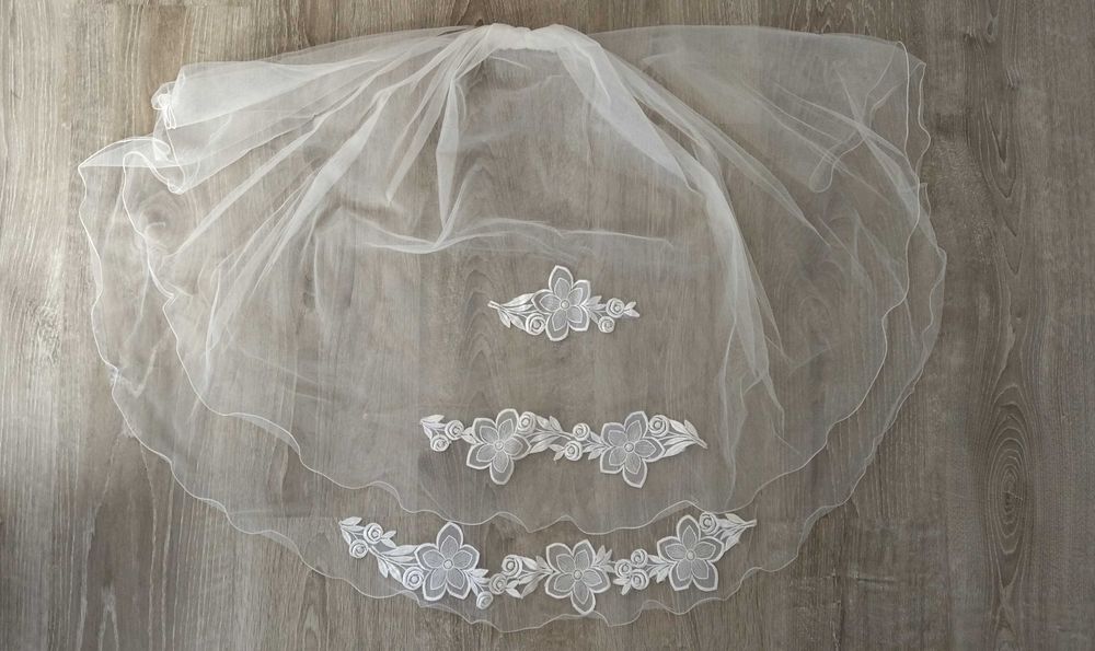 Véu noiva duas camadas