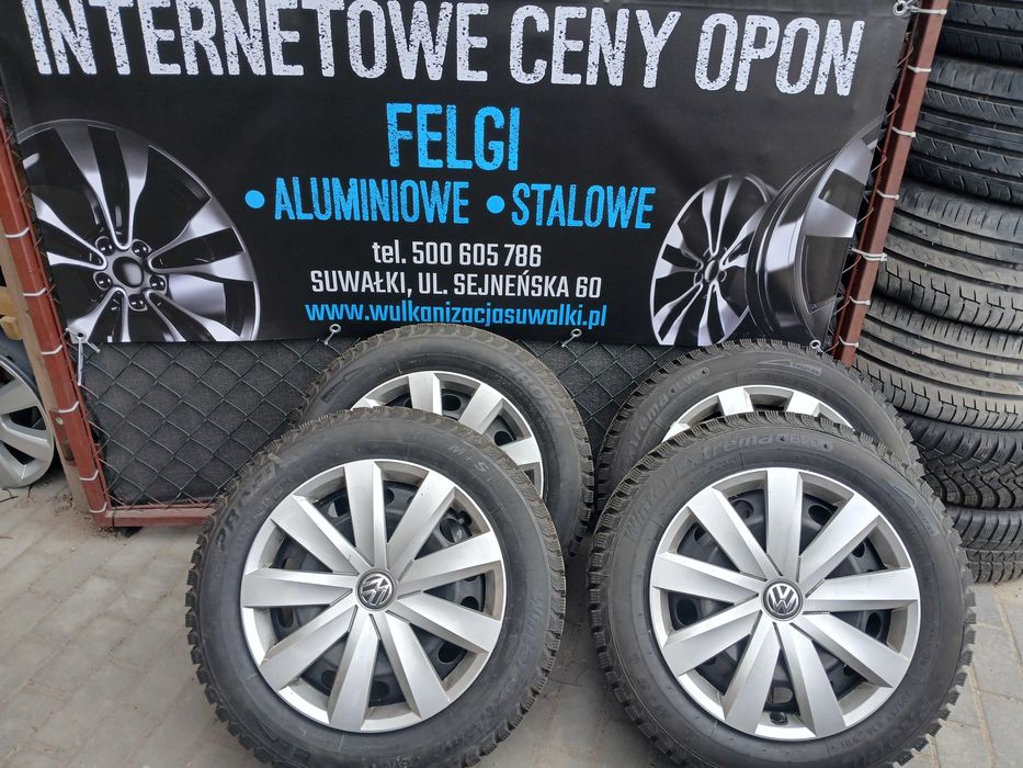 Gotowe koła 16 5x112 (NOWE OPONY) Vw Golf Touran Passat Tiguan T-Roc