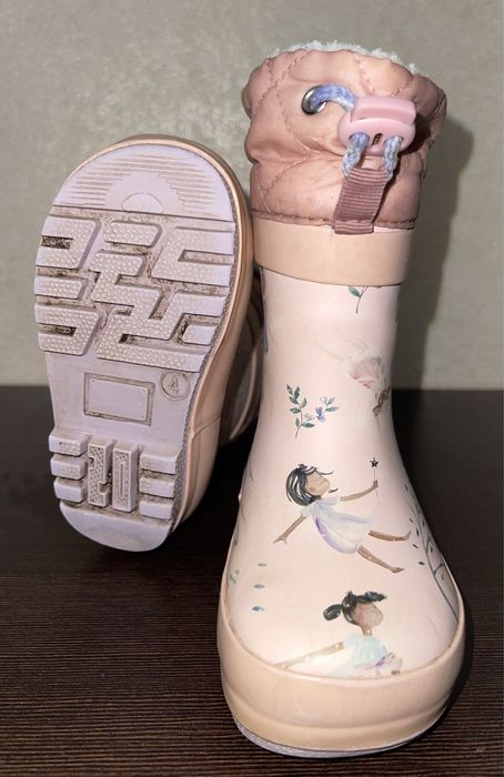 Гумові утеплені чоботи next на дівчинку