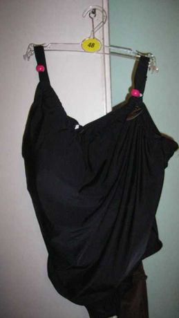 duży nowy strój kąpielowy czarny z mini sukienką roz.48