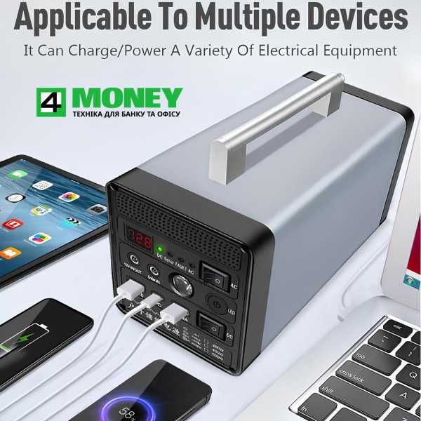 Портативная Зарядка PowerBank Yachu 400-600W ПАВЕР БАНК Инвертор 600ВТ