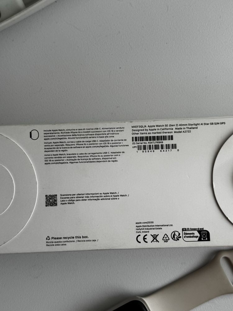 Apple watch SE GPS 2022 40mm
