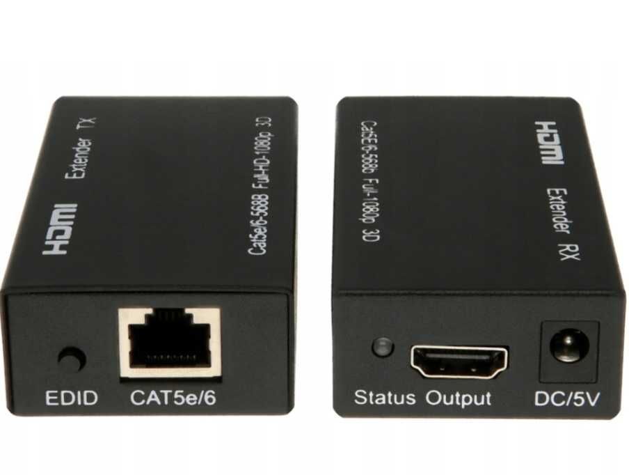 EXTENDER Konwerter HDMI na RJ45 Po Skrętce LAN 60M