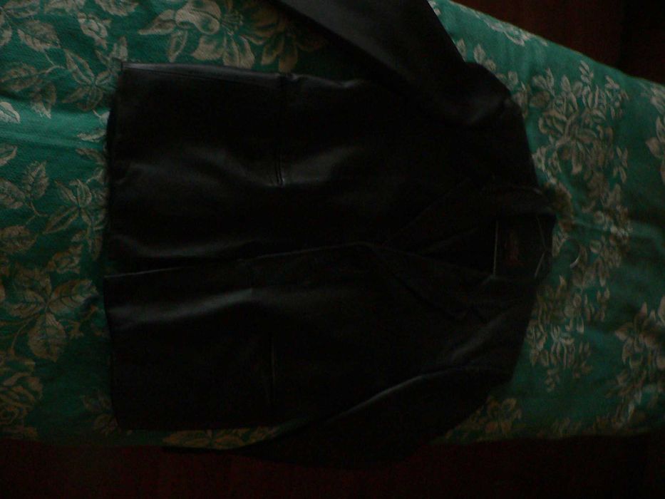 кожаный мужской пиджак