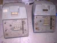 Conjunto de 2 calculadoras antigas Victor