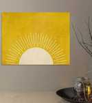 Plakat na płótnie obraz zółte wschody i zachody słońca Boho Sun 40x60