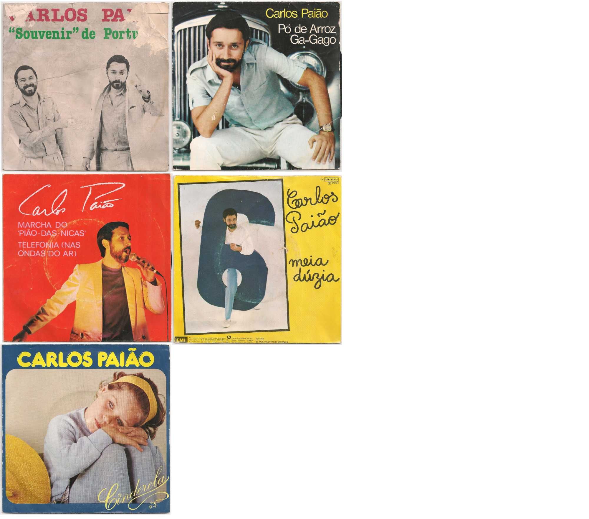 Carlos Paião Cinderela Cassete Singles LPs