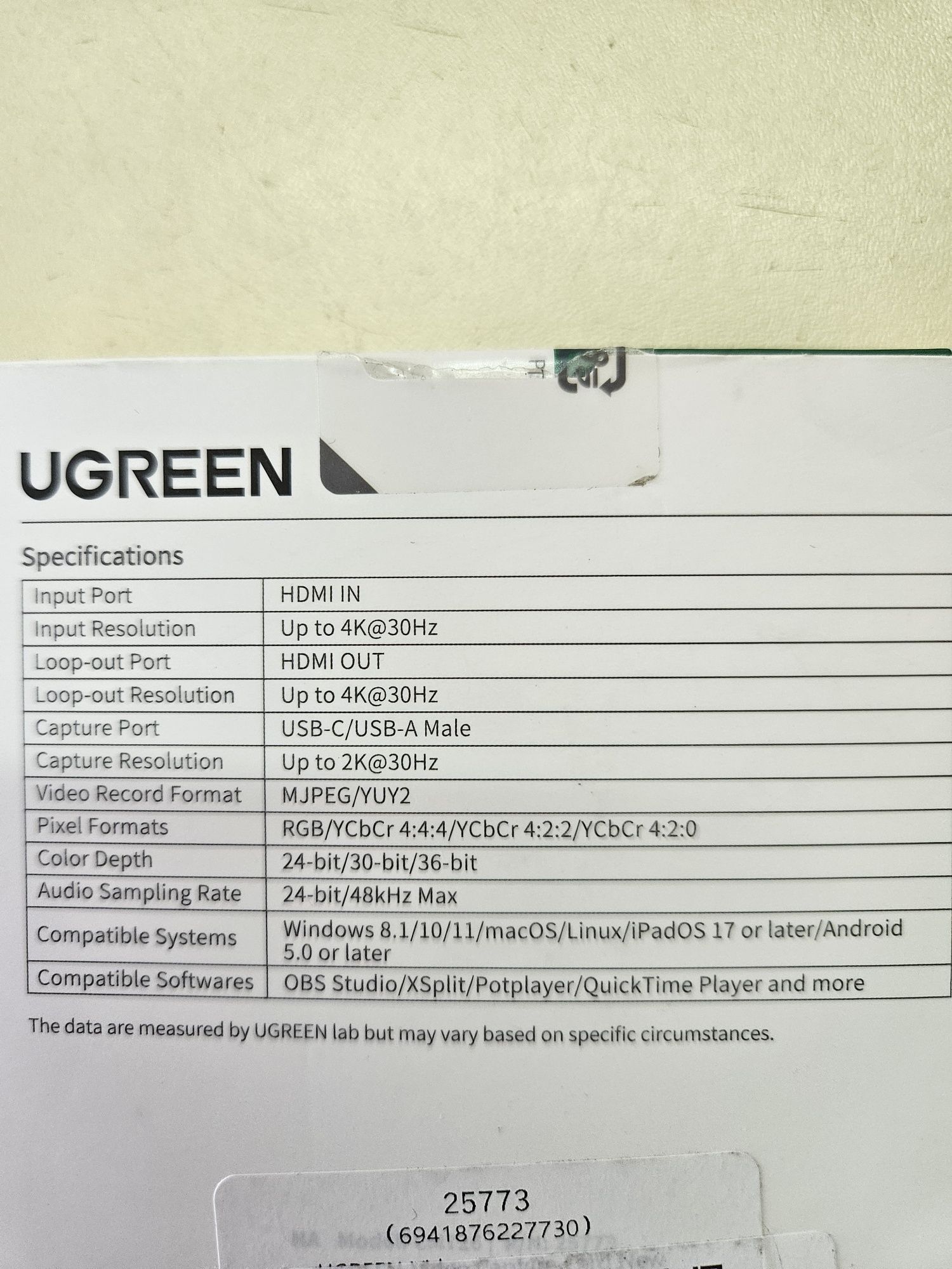 Карта відеозахоплення UGREEN 4K