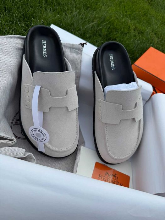 Мюли Hermes | шлепанцы hermes | клоги єрмес гермес