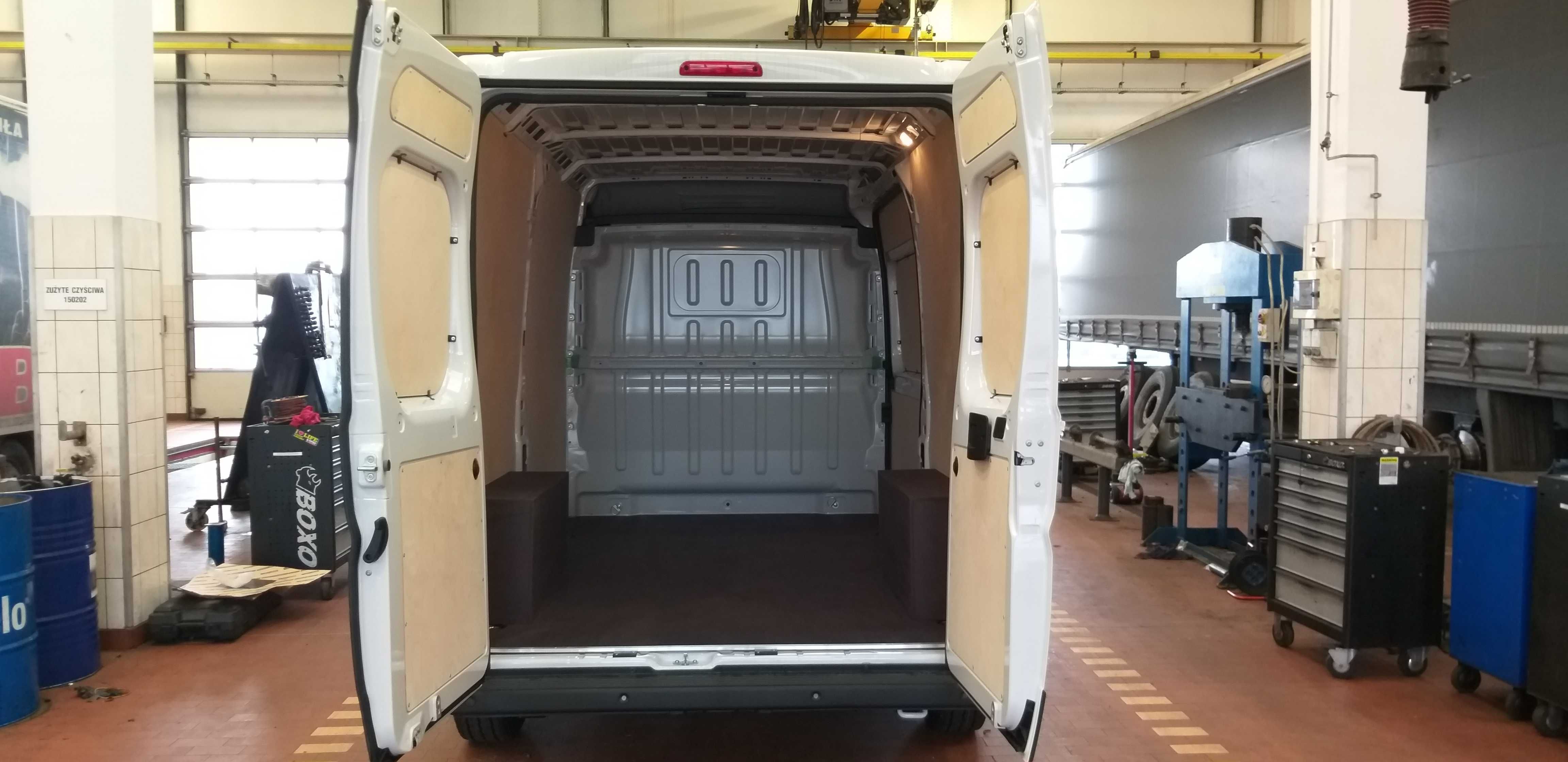 zabudowa busa paki Fiat Ducato Opel Movano L4H2 MONTAŻ