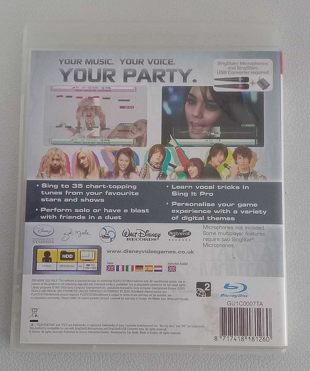 Jogo PS3 – Disney Sing It