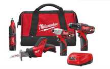 Zestaw 2497-24h Combo Kit 4 narzędzi Milwaukee M12 NOWY z USA