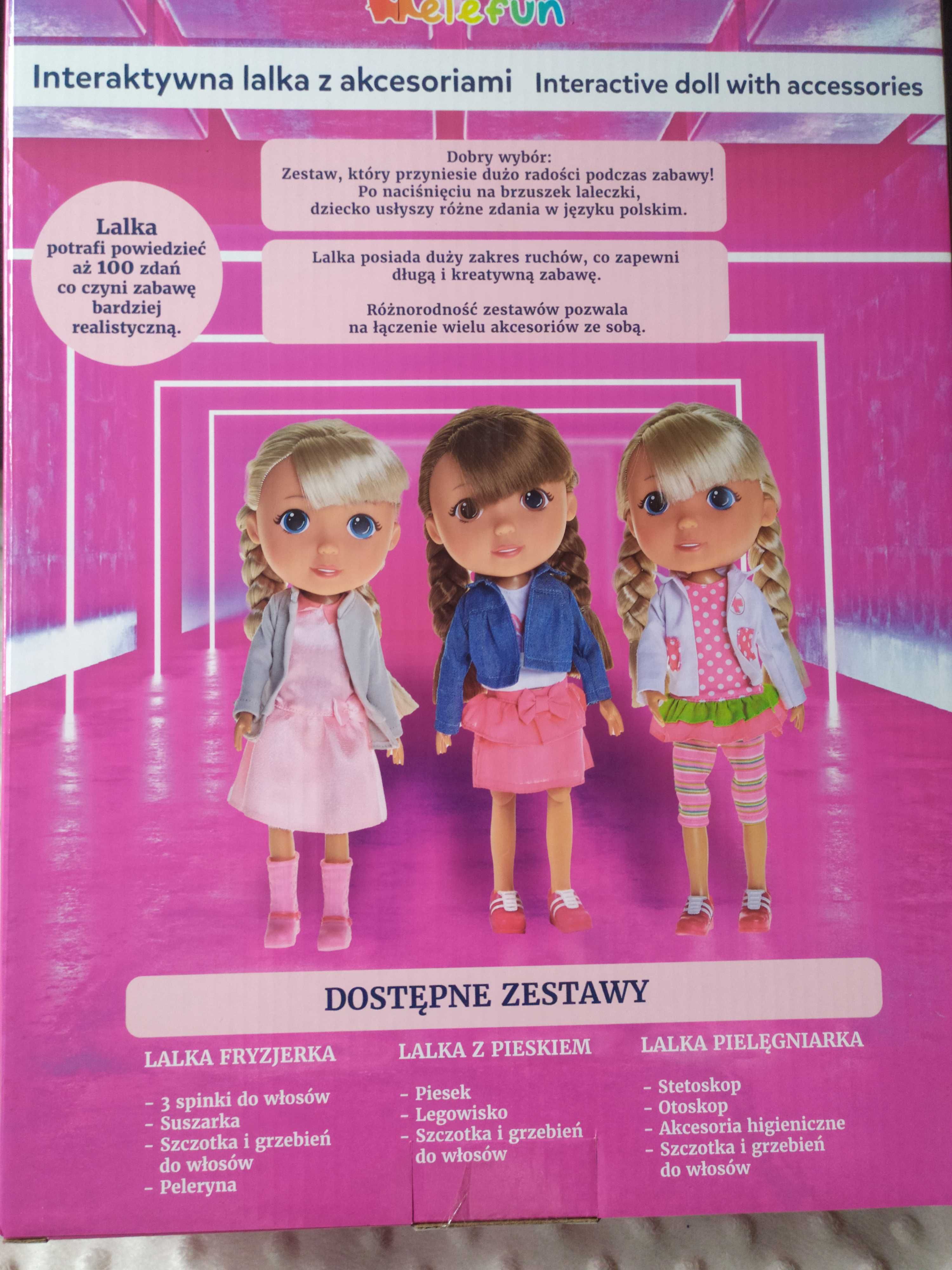 Interaktywna lalka z akcesoriami Lalka z pieskiem Elefun