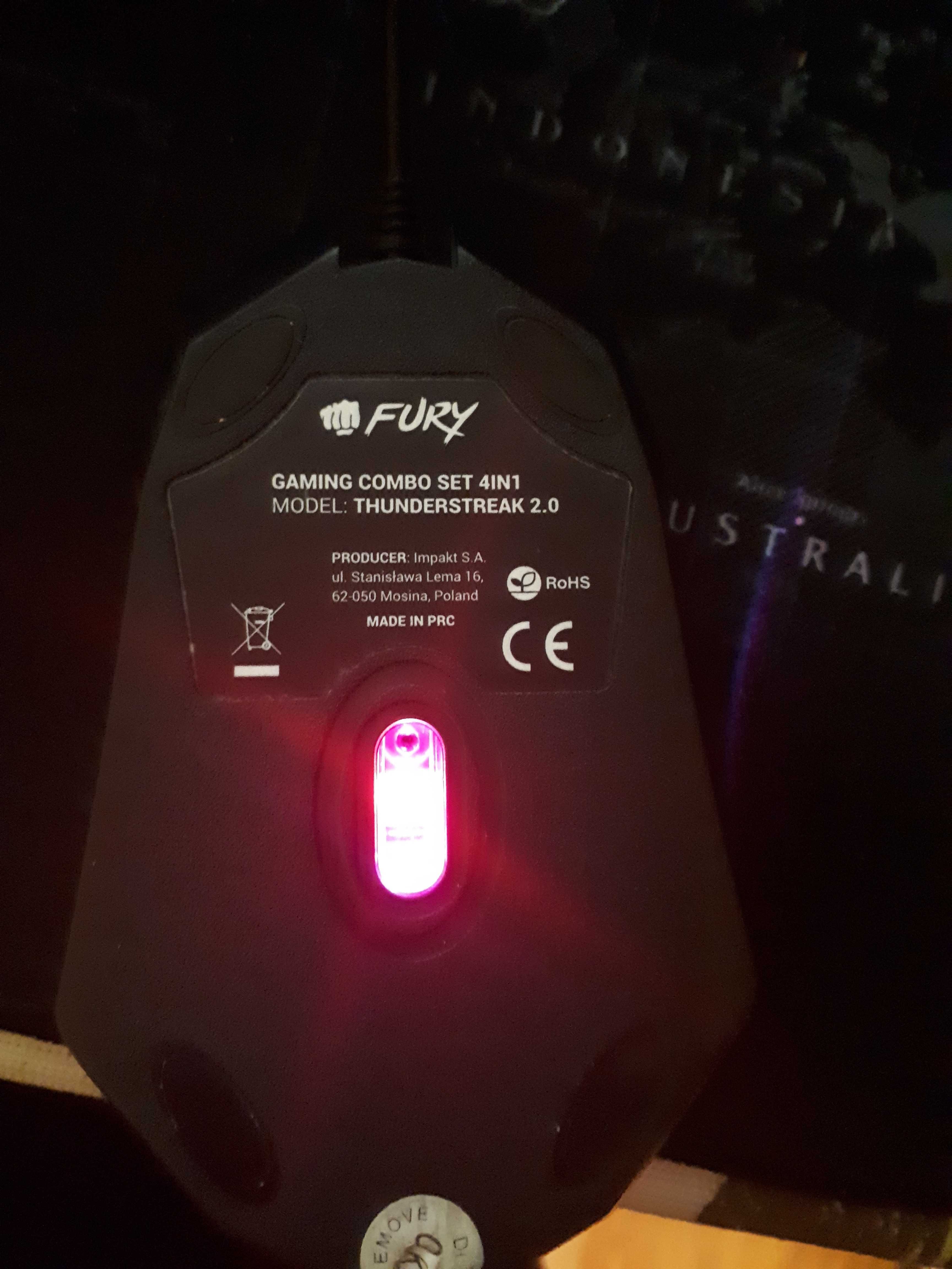 Kawiatura i mysz gaming combo thunderstreak 2.0