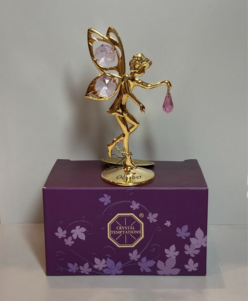 Фігурка Фея Swarovski October позолота жовтень Сваровскі