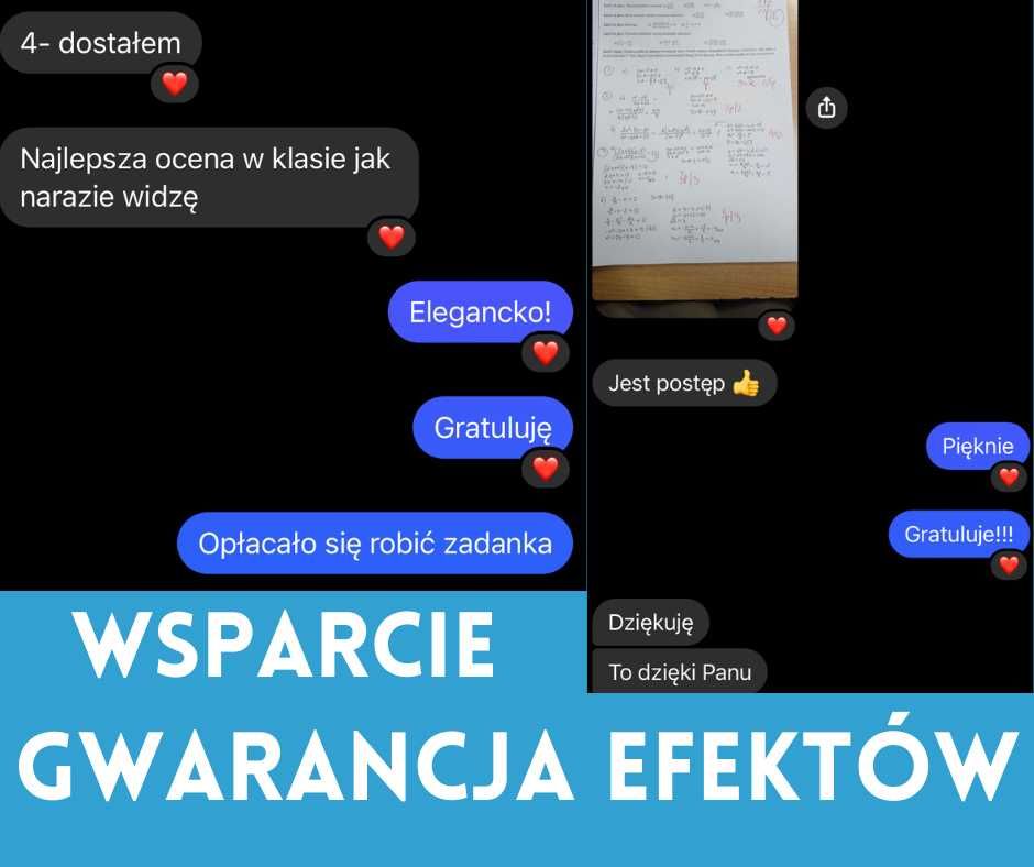 Korepetycje z matematyki z DOJAZDEM! Przygotowanie do poprawek!