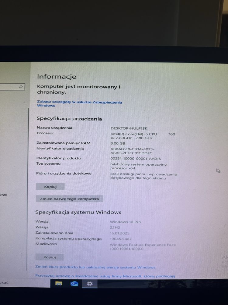 Komputer Gamingowy Intel i5 GeForce GT730 8GB RAM+ Monitor Lg + mysz
