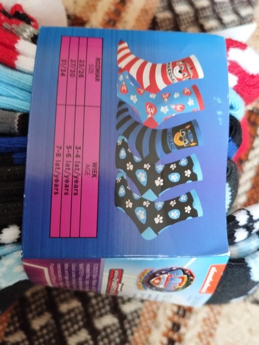 Skarpetki chłopięce Psi Patrol - 5 par - rozm 31-34