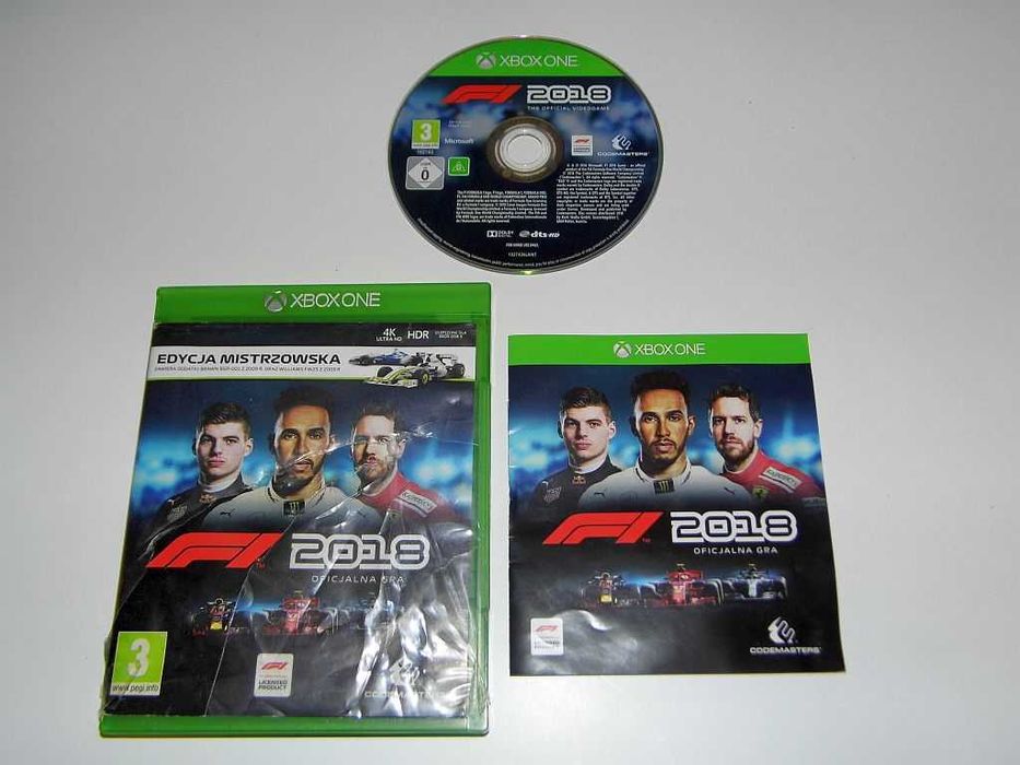 Gra oryginalna na konsole XBox One F1 2018 Edycja Mistrzowska Stan bdb
