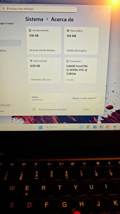 Portátil Lenovo Thinkpad L13 Gen1