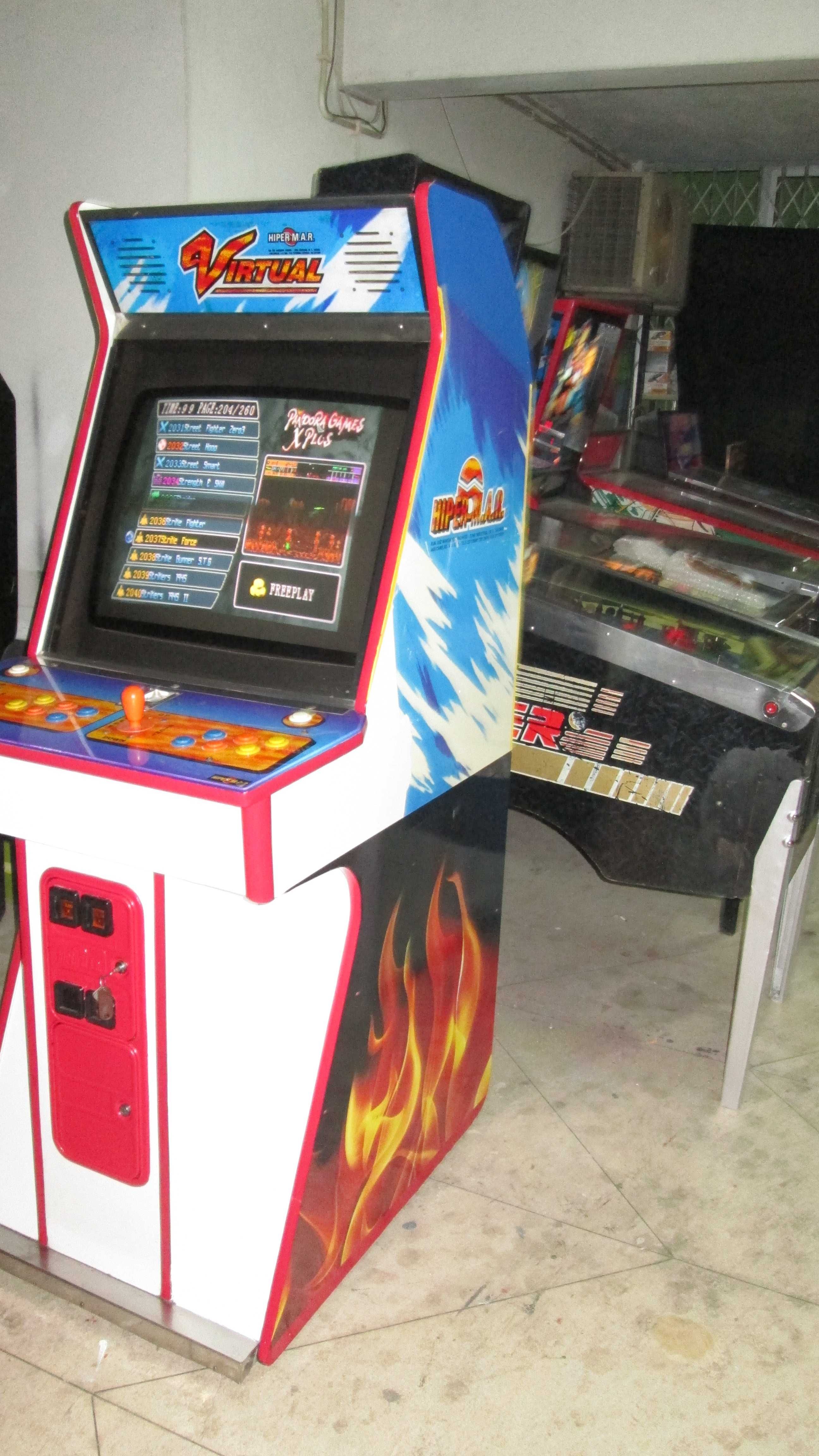 2800 jogos em máquina arcade como nova