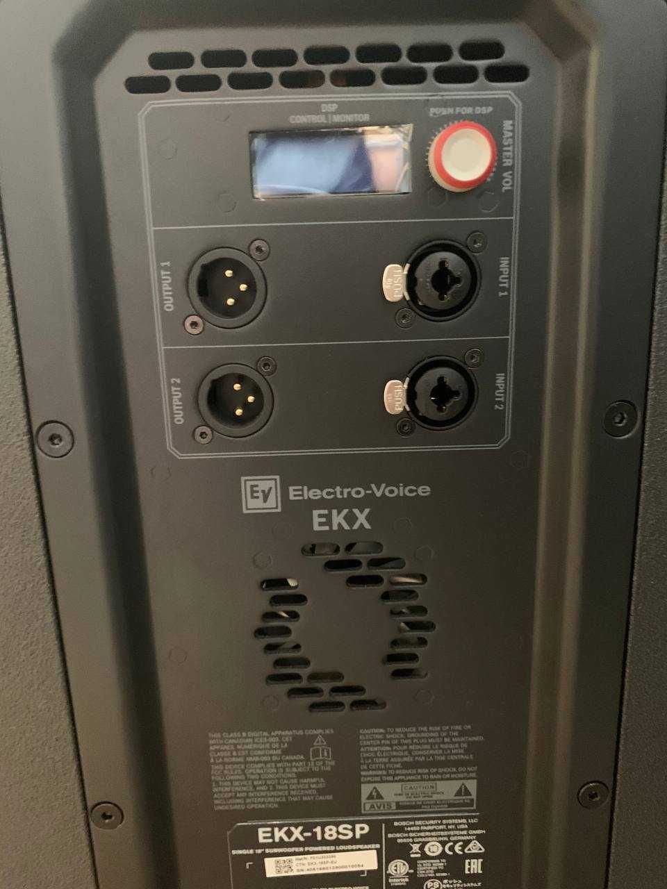 Electro-voice EKX-18sp x2 + pokrowce + statywy