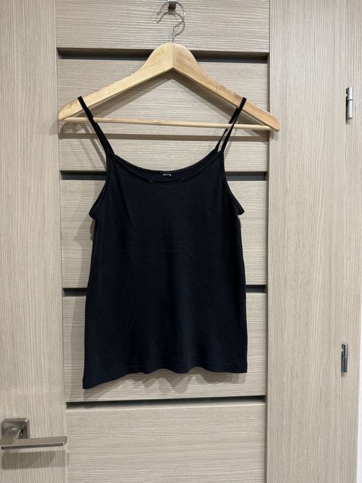Czarny TOP koszulka Basic na ramiączkach M
